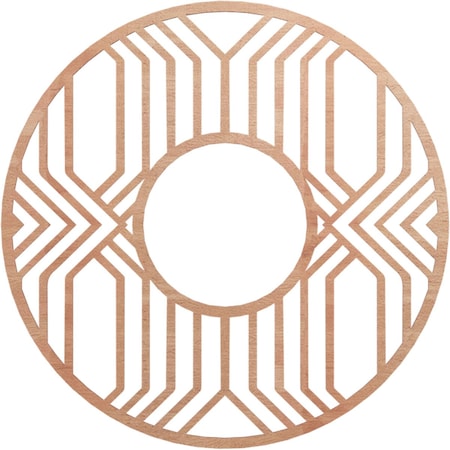 Ekena Millwork Empire Wood Fretwork Pierced Ceiling Medallion, Cherry, 38"OD x 13 7/8"ID x 1/4"T CMWP38X38X0250EPCH
